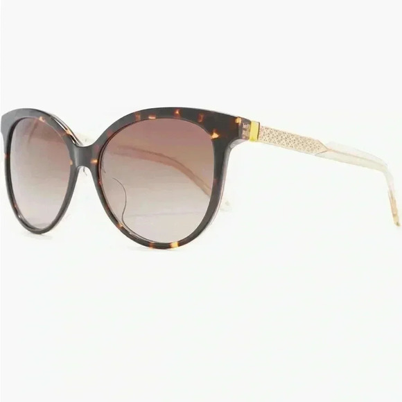 Kate Spade Kinsley 55mm Cat Eye Sunglasses in Dark Havana/Brown Gradient NWT - Picture 2 of 7